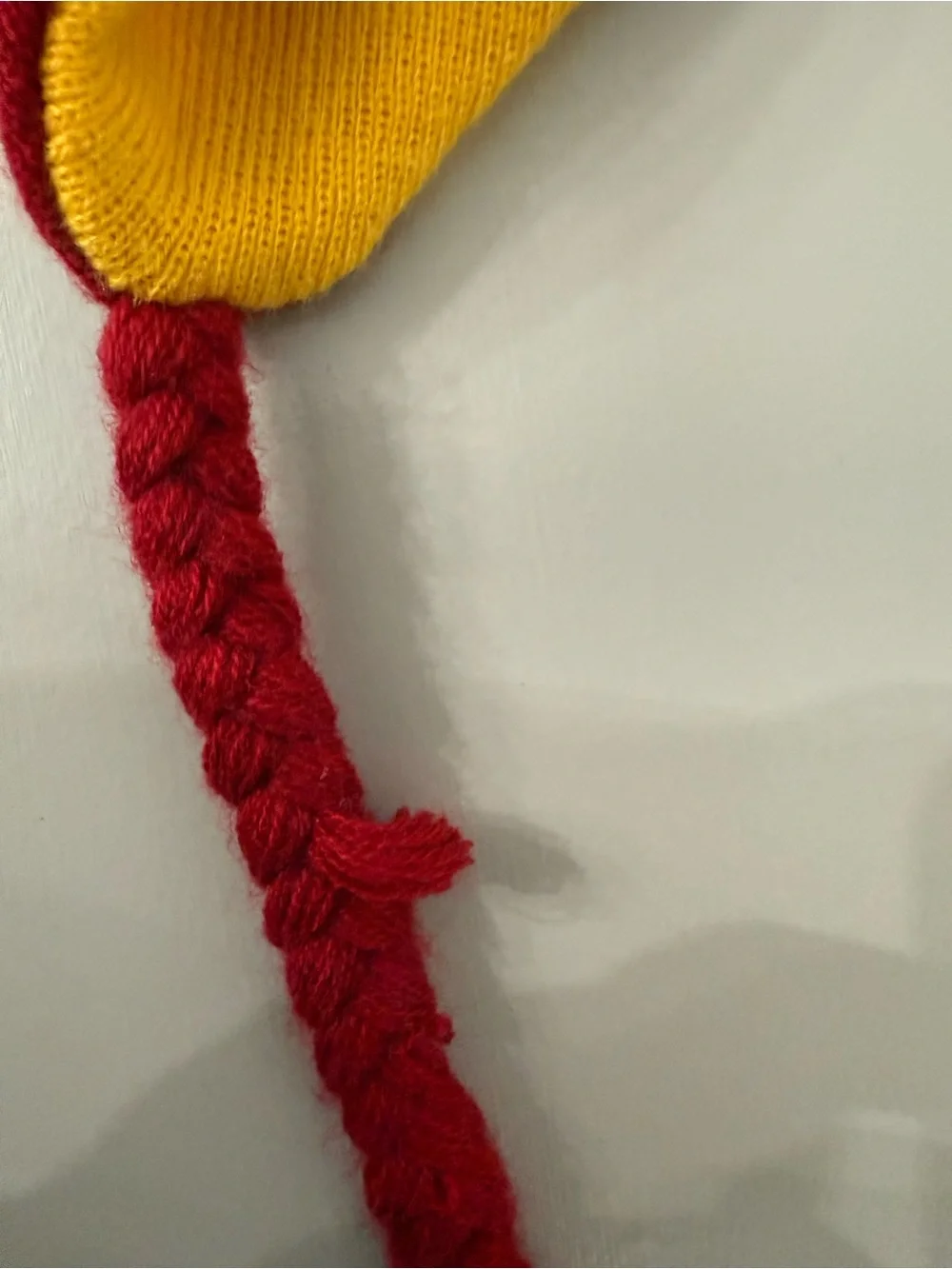 Gryffindor Red & Yellow Striped Pom Pom Earflap Hat